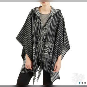 Topshop Tassel Hooded Shrug Poncho Size XS-XL